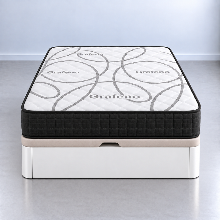 Pack dormitorio con canapé y colchón grafeno de 28 a 30 cm